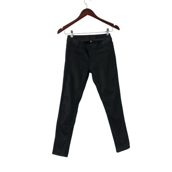 DL1961 Emma Coated Black Skinny Pants Jeans - Picture 4 of 8